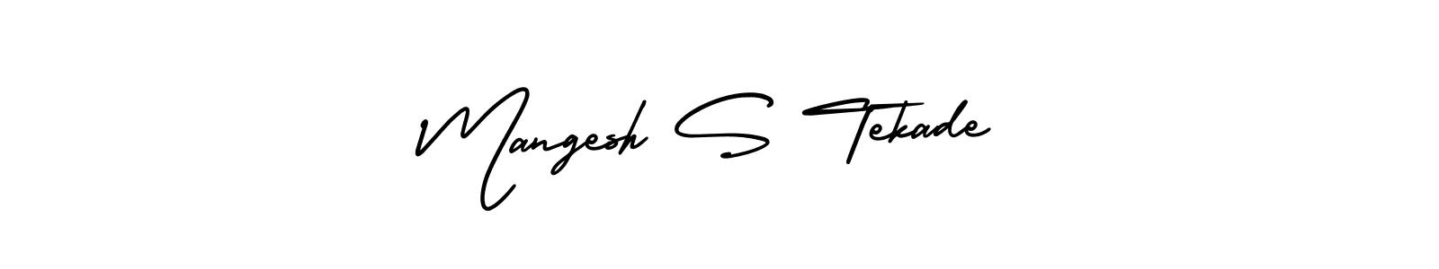 if you are searching for the best signature style for your name Mangesh S Tekade. so please give up your signature search. here we have designed multiple signature styles  using AmerikaSignatureDemo-Regular. Mangesh S Tekade signature style 3 images and pictures png