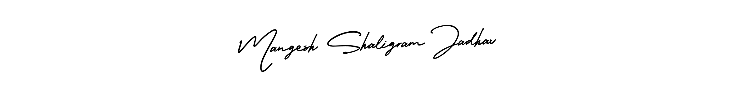 Use a signature maker to create a handwritten signature online. With this signature software, you can design (AmerikaSignatureDemo-Regular) your own signature for name Mangesh Shaligram Jadhav. Mangesh Shaligram Jadhav signature style 3 images and pictures png