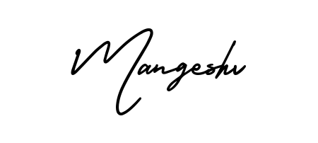 Discover how Mangeshv looks in an executive cursive font (AmerikaSignatureDemo-Regular). Perfect for legal documents, invoices, and certificates. Mangeshv signature style 3 images and pictures png