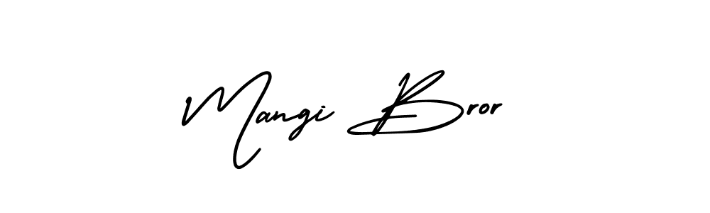 Check out images of Autograph of Mangi Bror name. Actor Mangi Bror Signature Style. AmerikaSignatureDemo-Regular is a professional sign style online. Mangi Bror signature style 3 images and pictures png