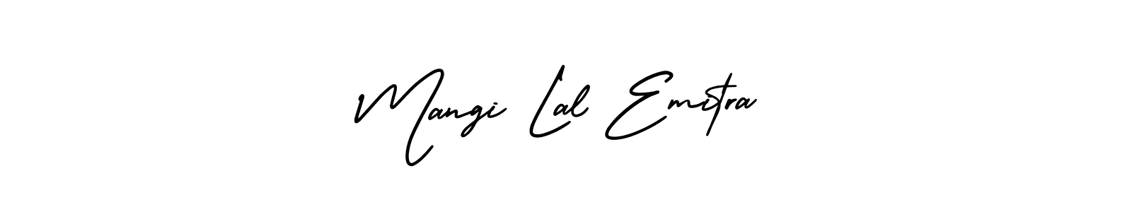 How to Draw Mangi Lal Emitra signature style? AmerikaSignatureDemo-Regular is a latest design signature styles for name Mangi Lal Emitra. Mangi Lal Emitra signature style 3 images and pictures png