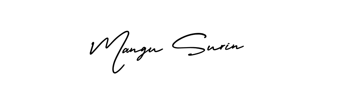 AmerikaSignatureDemo-Regular is a professional signature style that is perfect for those who want to add a touch of class to their signature. It is also a great choice for those who want to make their signature more unique. Get Mangu Surin name to fancy signature for free. Mangu Surin signature style 3 images and pictures png