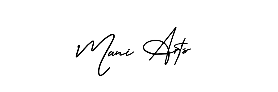 Create a beautiful signature design for name Mani Arts. With this signature (AmerikaSignatureDemo-Regular) fonts, you can make a handwritten signature for free. Mani Arts signature style 3 images and pictures png