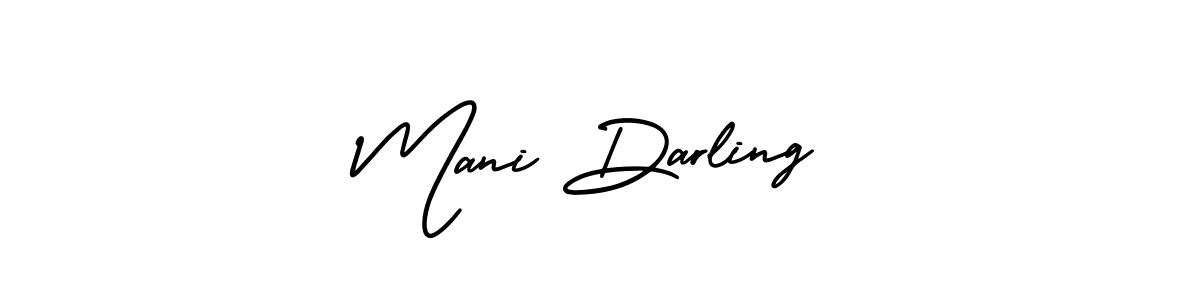 How to Draw Mani Darling signature style? AmerikaSignatureDemo-Regular is a latest design signature styles for name Mani Darling. Mani Darling signature style 3 images and pictures png