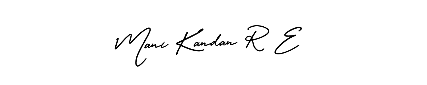 Make a short Mani Kandan R E signature style. Manage your documents anywhere anytime using AmerikaSignatureDemo-Regular. Create and add eSignatures, submit forms, share and send files easily. Mani Kandan R E signature style 3 images and pictures png