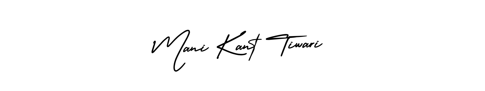 The best way (AmerikaSignatureDemo-Regular) to make a short signature is to pick only two or three words in your name. The name Mani Kant Tiwari include a total of six letters. For converting this name. Mani Kant Tiwari signature style 3 images and pictures png