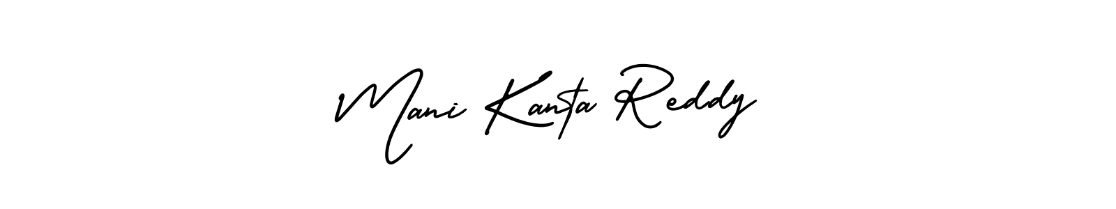 Make a beautiful signature design for name Mani Kanta Reddy. With this signature (AmerikaSignatureDemo-Regular) style, you can create a handwritten signature for free. Mani Kanta Reddy signature style 3 images and pictures png