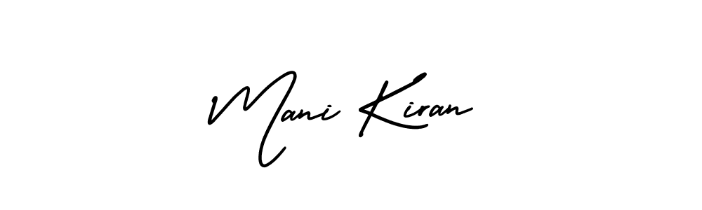 AmerikaSignatureDemo-Regular is a professional signature style that is perfect for those who want to add a touch of class to their signature. It is also a great choice for those who want to make their signature more unique. Get Mani Kiran name to fancy signature for free. Mani Kiran signature style 3 images and pictures png