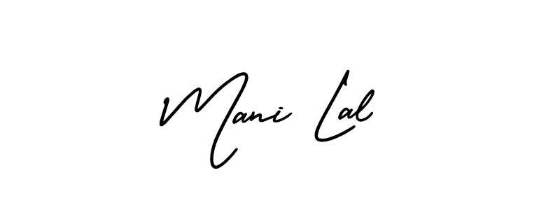 Create a beautiful signature design for name Mani Lal. With this signature (AmerikaSignatureDemo-Regular) fonts, you can make a handwritten signature for free. Mani Lal signature style 3 images and pictures png