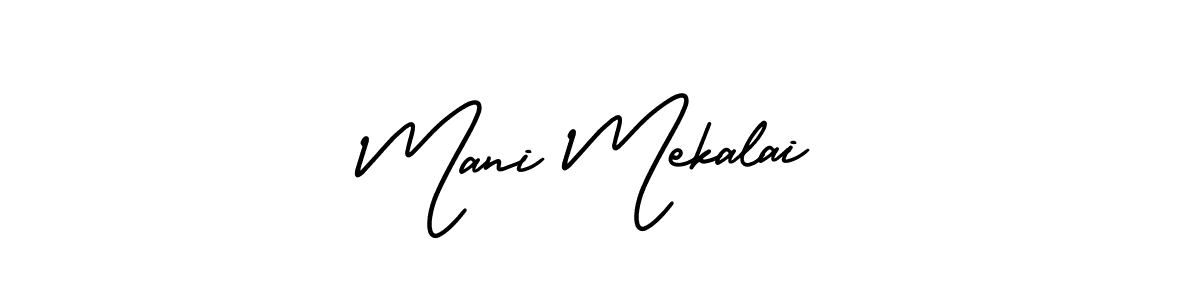 Use a signature maker to create a handwritten signature online. With this signature software, you can design (AmerikaSignatureDemo-Regular) your own signature for name Mani Mekalai. Mani Mekalai signature style 3 images and pictures png