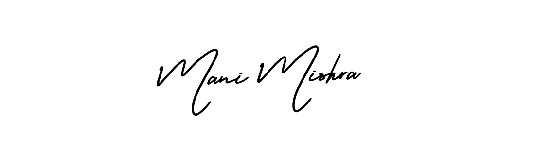 How to make Mani Mishra signature? AmerikaSignatureDemo-Regular is a professional autograph style. Create handwritten signature for Mani Mishra name. Mani Mishra signature style 3 images and pictures png