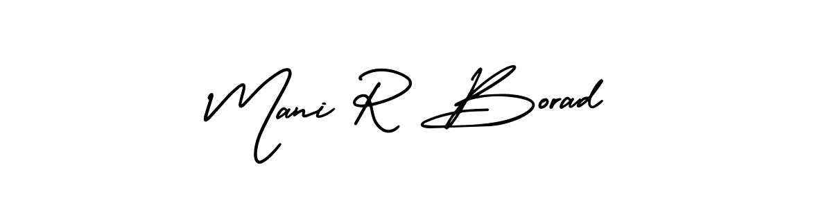 Best and Professional Signature Style for Mani R Borad. AmerikaSignatureDemo-Regular Best Signature Style Collection. Mani R Borad signature style 3 images and pictures png