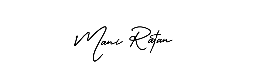 Mani Ratan stylish signature style. Best Handwritten Sign (AmerikaSignatureDemo-Regular) for my name. Handwritten Signature Collection Ideas for my name Mani Ratan. Mani Ratan signature style 3 images and pictures png