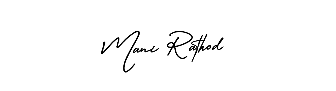 This is the best signature style for the Mani Rathod name. Also you like these signature font (AmerikaSignatureDemo-Regular). Mix name signature. Mani Rathod signature style 3 images and pictures png