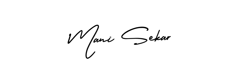 Also You can easily find your signature by using the search form. We will create Mani Sekar name handwritten signature images for you free of cost using AmerikaSignatureDemo-Regular sign style. Mani Sekar signature style 3 images and pictures png