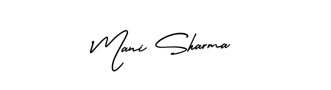 It looks lik you need a new signature style for name Mani Sharma. Design unique handwritten (AmerikaSignatureDemo-Regular) signature with our free signature maker in just a few clicks. Mani Sharma signature style 3 images and pictures png