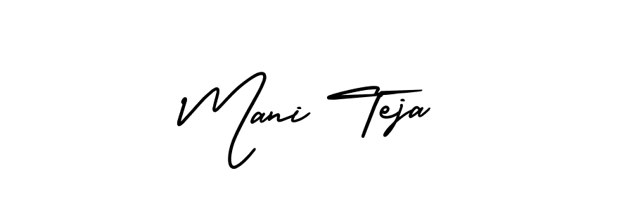 Create a beautiful signature design for name Mani Teja. With this signature (AmerikaSignatureDemo-Regular) fonts, you can make a handwritten signature for free. Mani Teja signature style 3 images and pictures png