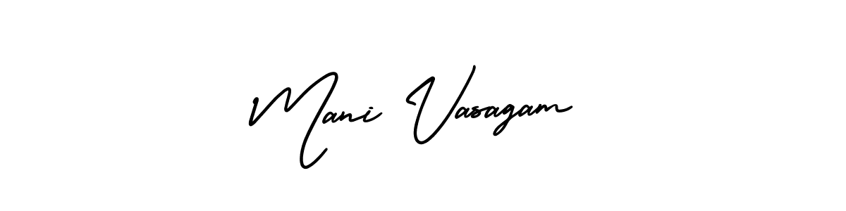 Mani Vasagam stylish signature style. Best Handwritten Sign (AmerikaSignatureDemo-Regular) for my name. Handwritten Signature Collection Ideas for my name Mani Vasagam. Mani Vasagam signature style 3 images and pictures png