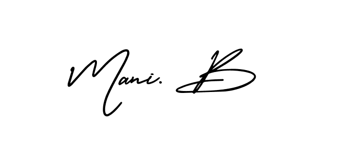 AmerikaSignatureDemo-Regular is a professional signature style that is perfect for those who want to add a touch of class to their signature. It is also a great choice for those who want to make their signature more unique. Get Mani. B name to fancy signature for free. Mani. B signature style 3 images and pictures png