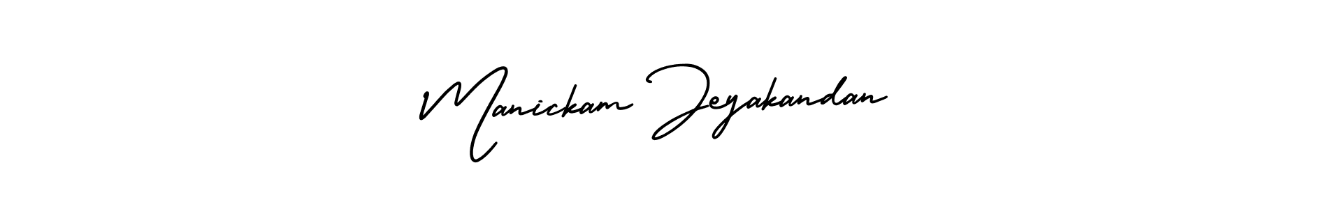 Create a beautiful signature design for name Manickam Jeyakandan. With this signature (AmerikaSignatureDemo-Regular) fonts, you can make a handwritten signature for free. Manickam Jeyakandan signature style 3 images and pictures png