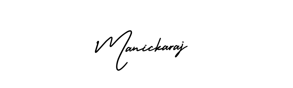 Design your own signature with our free online signature maker. With this signature software, you can create a handwritten (AmerikaSignatureDemo-Regular) signature for name Manickaraj. Manickaraj signature style 3 images and pictures png