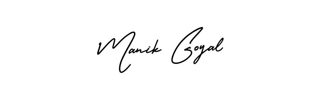 Best and Professional Signature Style for Manik Goyal. AmerikaSignatureDemo-Regular Best Signature Style Collection. Manik Goyal signature style 3 images and pictures png