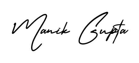 Make your name Manik Gupta memorable on every contract using AmerikaSignatureDemo-Regular autograph style. Instant transparent background export available. Manik Gupta signature style 3 images and pictures png