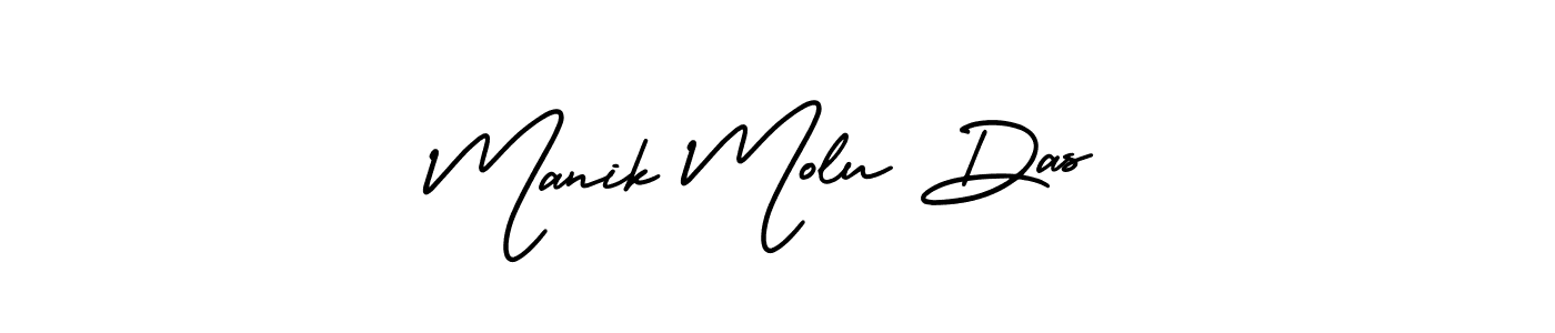 It looks lik you need a new signature style for name Manik Molu Das. Design unique handwritten (AmerikaSignatureDemo-Regular) signature with our free signature maker in just a few clicks. Manik Molu Das signature style 3 images and pictures png