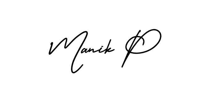Also You can easily find your signature by using the search form. We will create Manik P name handwritten signature images for you free of cost using AmerikaSignatureDemo-Regular sign style. Manik P signature style 3 images and pictures png