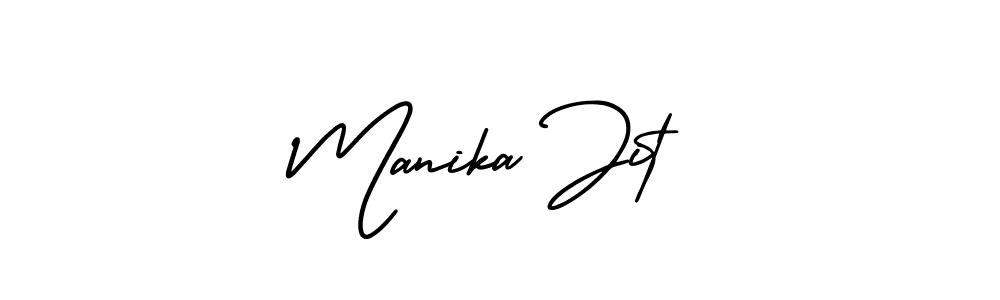 Create a beautiful signature design for name Manika Jit. With this signature (AmerikaSignatureDemo-Regular) fonts, you can make a handwritten signature for free. Manika Jit signature style 3 images and pictures png