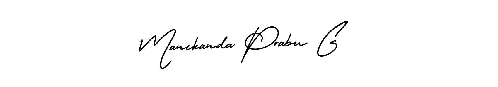 Manikanda Prabu G stylish signature style. Best Handwritten Sign (AmerikaSignatureDemo-Regular) for my name. Handwritten Signature Collection Ideas for my name Manikanda Prabu G. Manikanda Prabu G signature style 3 images and pictures png