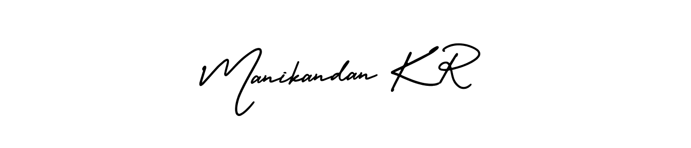 Create a beautiful signature design for name Manikandan K R. With this signature (AmerikaSignatureDemo-Regular) fonts, you can make a handwritten signature for free. Manikandan K R signature style 3 images and pictures png