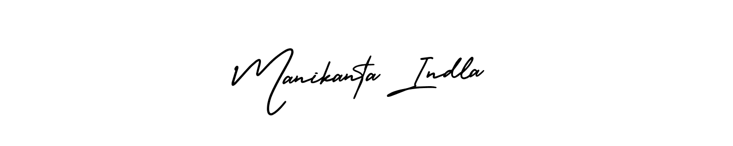 How to make Manikanta Indla signature? AmerikaSignatureDemo-Regular is a professional autograph style. Create handwritten signature for Manikanta Indla name. Manikanta Indla signature style 3 images and pictures png