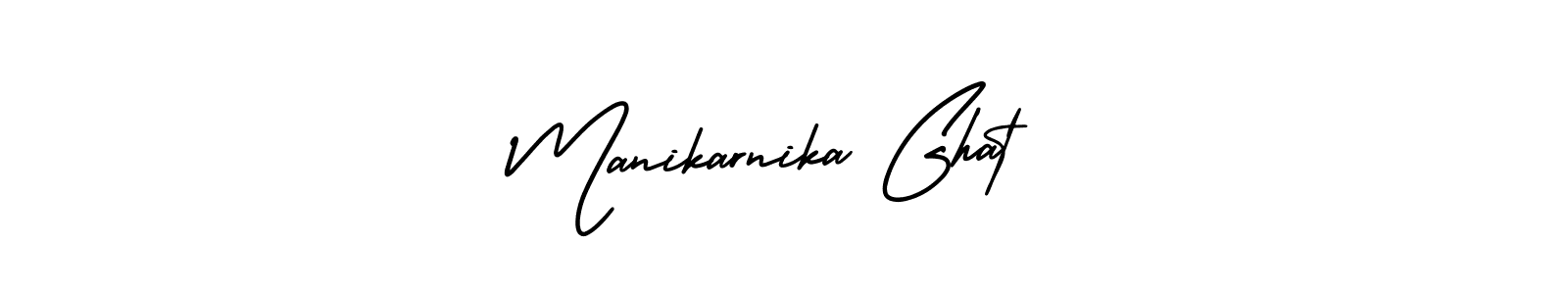Manikarnika Ghat stylish signature style. Best Handwritten Sign (AmerikaSignatureDemo-Regular) for my name. Handwritten Signature Collection Ideas for my name Manikarnika Ghat. Manikarnika Ghat signature style 3 images and pictures png