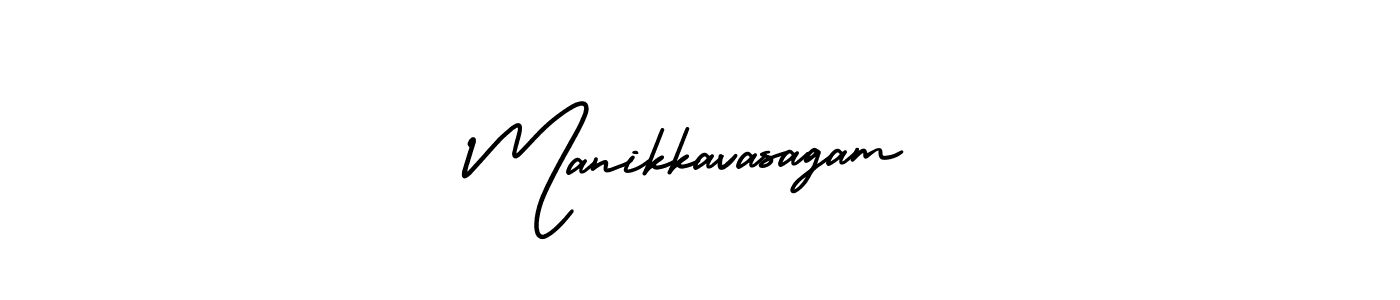 Use a signature maker to create a handwritten signature online. With this signature software, you can design (AmerikaSignatureDemo-Regular) your own signature for name Manikkavasagam. Manikkavasagam signature style 3 images and pictures png