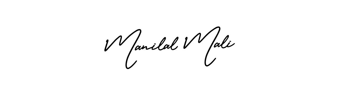 Also You can easily find your signature by using the search form. We will create Manilal Mali name handwritten signature images for you free of cost using AmerikaSignatureDemo-Regular sign style. Manilal Mali signature style 3 images and pictures png