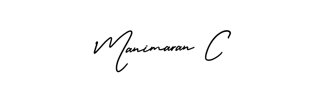 You should practise on your own different ways (AmerikaSignatureDemo-Regular) to write your name (Manimaran C) in signature. don't let someone else do it for you. Manimaran C signature style 3 images and pictures png