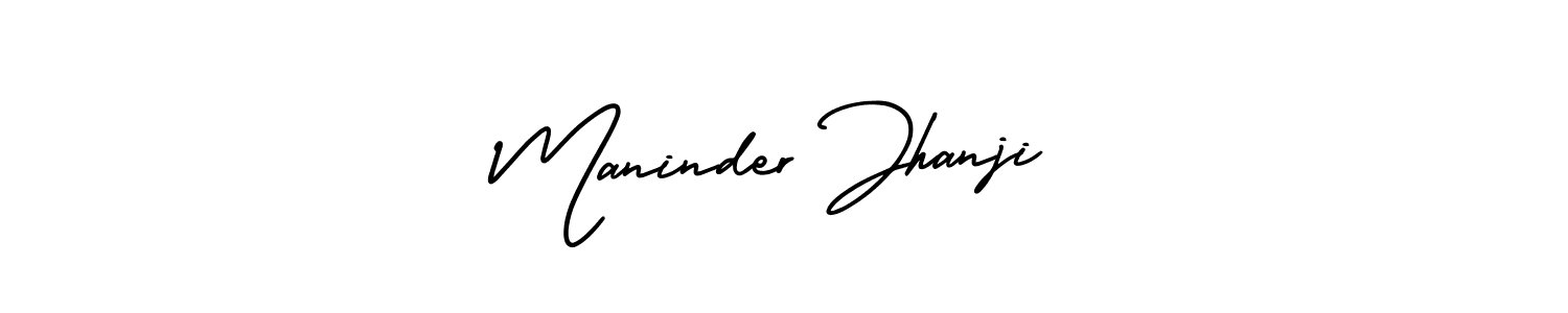 AmerikaSignatureDemo-Regular is a professional signature style that is perfect for those who want to add a touch of class to their signature. It is also a great choice for those who want to make their signature more unique. Get Maninder Jhanji name to fancy signature for free. Maninder Jhanji signature style 3 images and pictures png