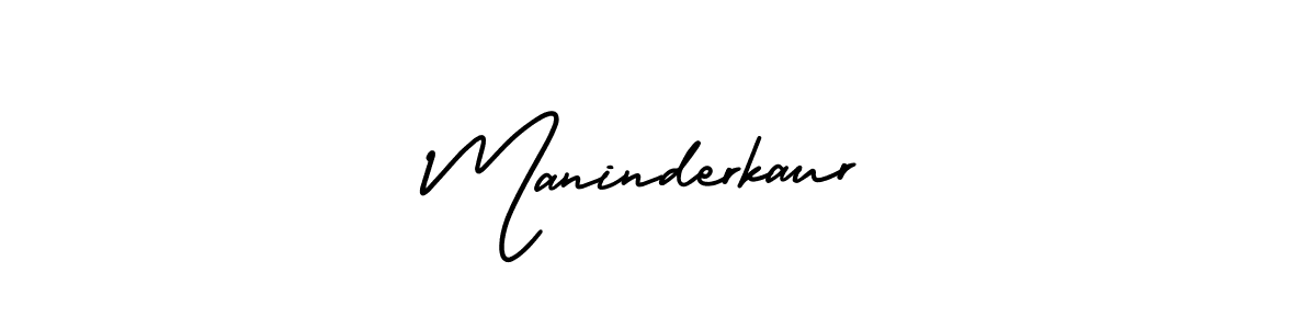 The best way (AmerikaSignatureDemo-Regular) to make a short signature is to pick only two or three words in your name. The name Maninderkaur include a total of six letters. For converting this name. Maninderkaur signature style 3 images and pictures png