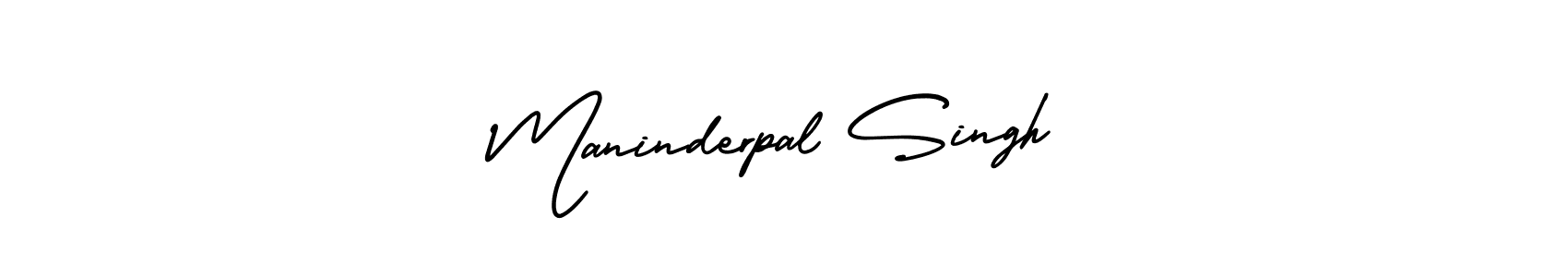 Make a beautiful signature design for name Maninderpal Singh. With this signature (AmerikaSignatureDemo-Regular) style, you can create a handwritten signature for free. Maninderpal Singh signature style 3 images and pictures png