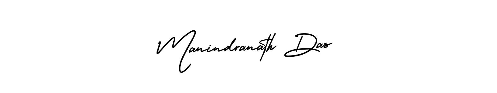 How to make Manindranath Das name signature. Use AmerikaSignatureDemo-Regular style for creating short signs online. This is the latest handwritten sign. Manindranath Das signature style 3 images and pictures png