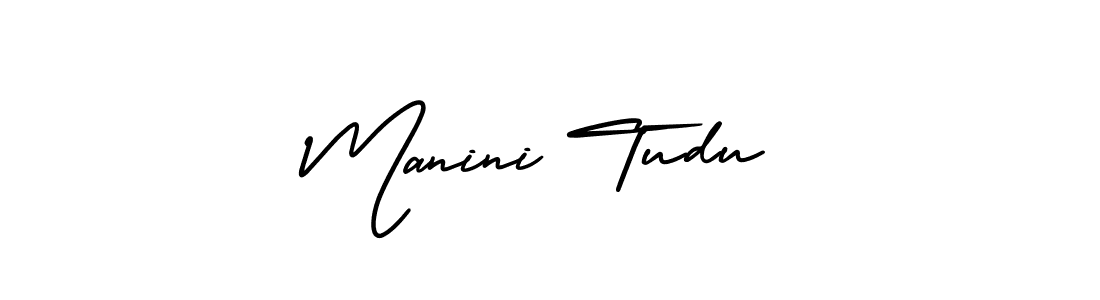 Check out images of Autograph of Manini Tudu name. Actor Manini Tudu Signature Style. AmerikaSignatureDemo-Regular is a professional sign style online. Manini Tudu signature style 3 images and pictures png
