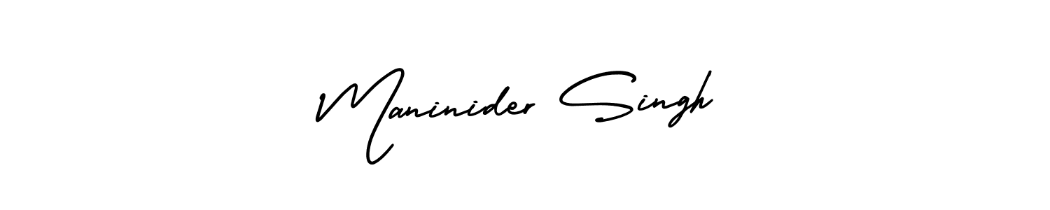 This is the best signature style for the Maninider Singh name. Also you like these signature font (AmerikaSignatureDemo-Regular). Mix name signature. Maninider Singh signature style 3 images and pictures png