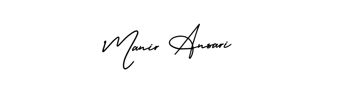 Check out images of Autograph of Manir Ansari name. Actor Manir Ansari Signature Style. AmerikaSignatureDemo-Regular is a professional sign style online. Manir Ansari signature style 3 images and pictures png