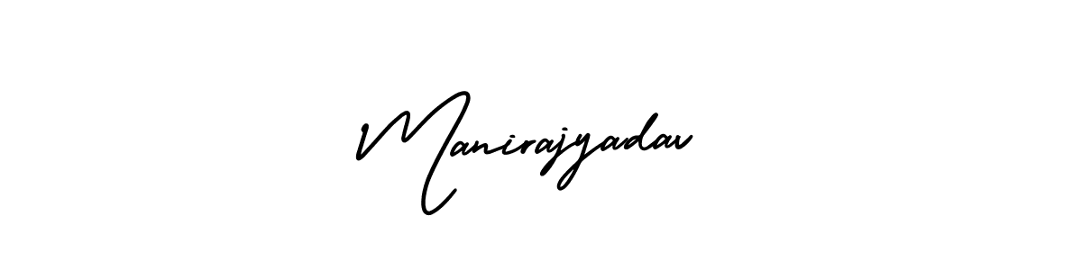 Use a signature maker to create a handwritten signature online. With this signature software, you can design (AmerikaSignatureDemo-Regular) your own signature for name Manirajyadav. Manirajyadav signature style 3 images and pictures png