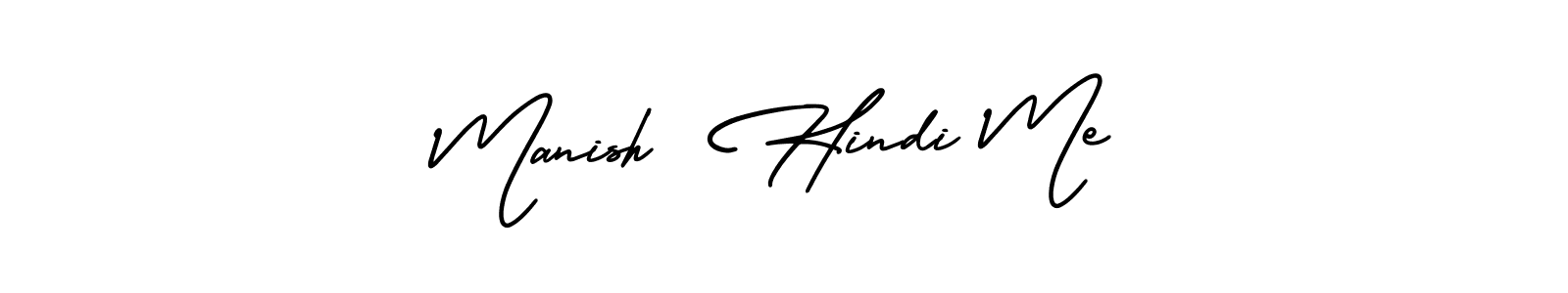 AmerikaSignatureDemo-Regular is a professional signature style that is perfect for those who want to add a touch of class to their signature. It is also a great choice for those who want to make their signature more unique. Get Manish  Hindi Me name to fancy signature for free. Manish  Hindi Me signature style 3 images and pictures png