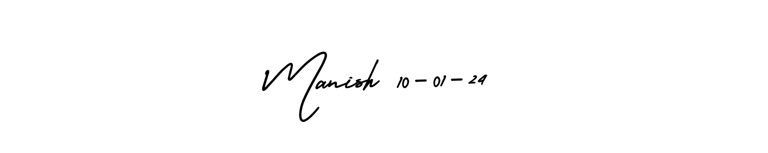 How to make Manish 10-01-24 signature? AmerikaSignatureDemo-Regular is a professional autograph style. Create handwritten signature for Manish 10-01-24 name. Manish 10-01-24 signature style 3 images and pictures png