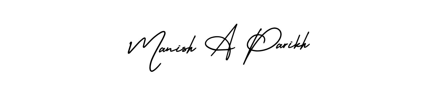 Also we have Manish A Parikh name is the best signature style. Create professional handwritten signature collection using AmerikaSignatureDemo-Regular autograph style. Manish A Parikh signature style 3 images and pictures png