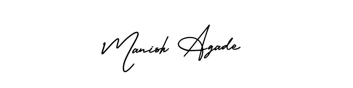 Also we have Manish Agade name is the best signature style. Create professional handwritten signature collection using AmerikaSignatureDemo-Regular autograph style. Manish Agade signature style 3 images and pictures png