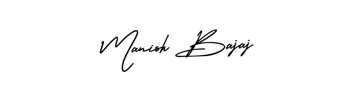 This is the best signature style for the Manish Bajaj name. Also you like these signature font (AmerikaSignatureDemo-Regular). Mix name signature. Manish Bajaj signature style 3 images and pictures png